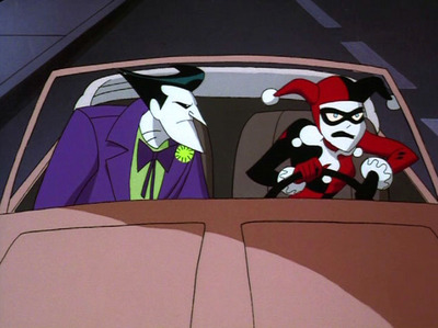 Harley Quinn et le Joker dans "Les nouvelles aventures de Batman"